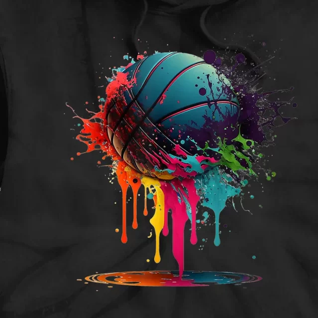 Basketball Splash Baller Team Player Basketball Player Tie Dye Hoodie