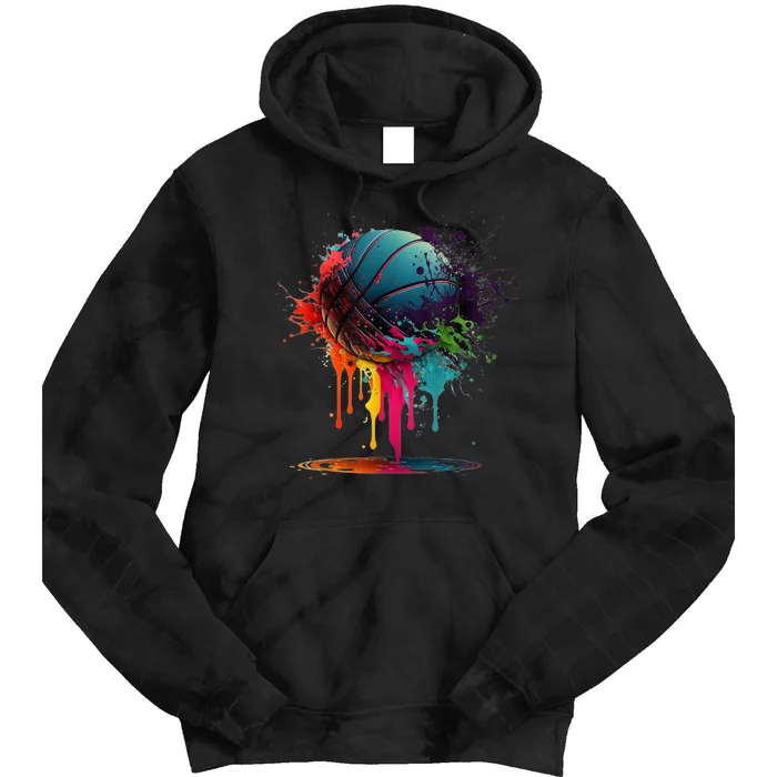 Basketball Splash Baller Team Player Basketball Player Tie Dye Hoodie