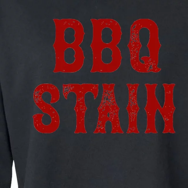 Bbq Stain Cropped Pullover Crew