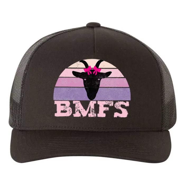 Billy Strings Bmfs Nanny Goat Vintage Sunset Yupoong Adult 5-Panel Trucker Hat