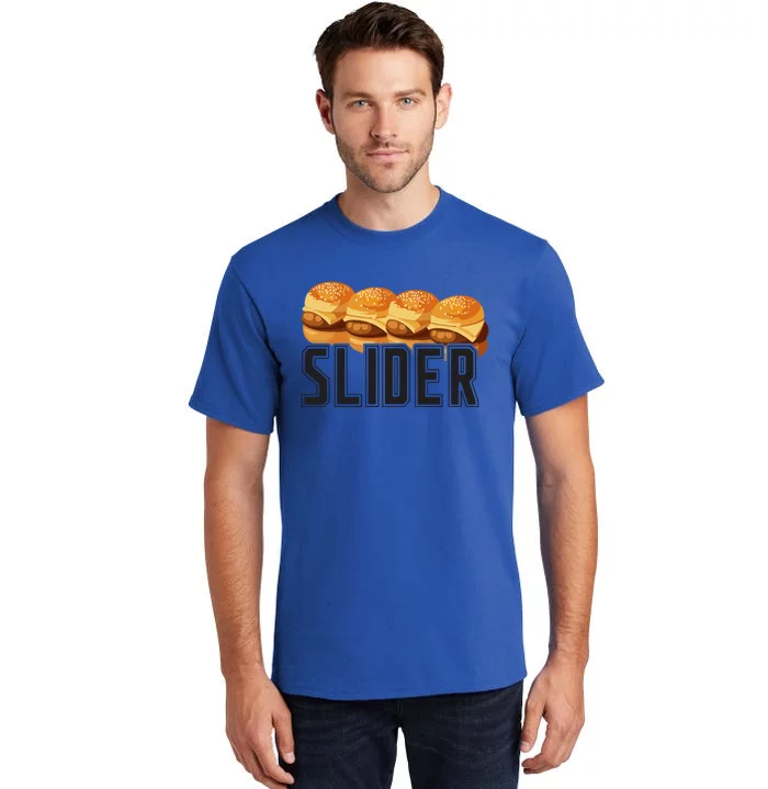 Burger Slider Bbq Grilling Gift For Adults Couples Gift Tall T-Shirt