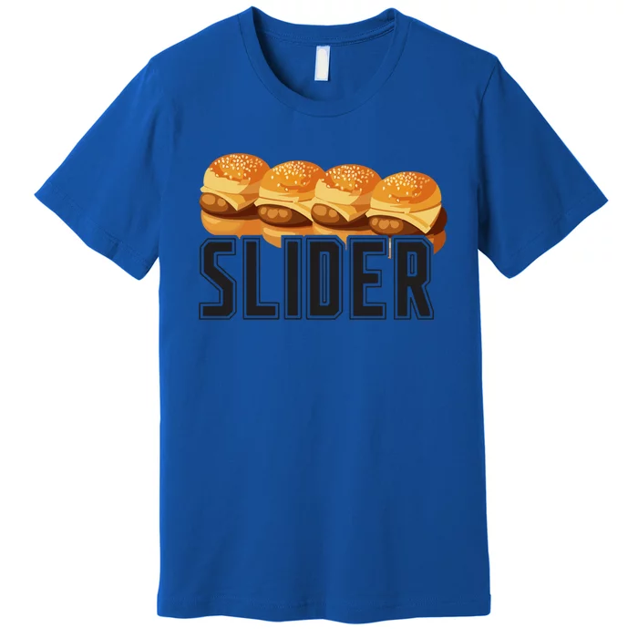 Burger Slider Bbq Grilling Gift For Adults Couples Gift Premium T-Shirt