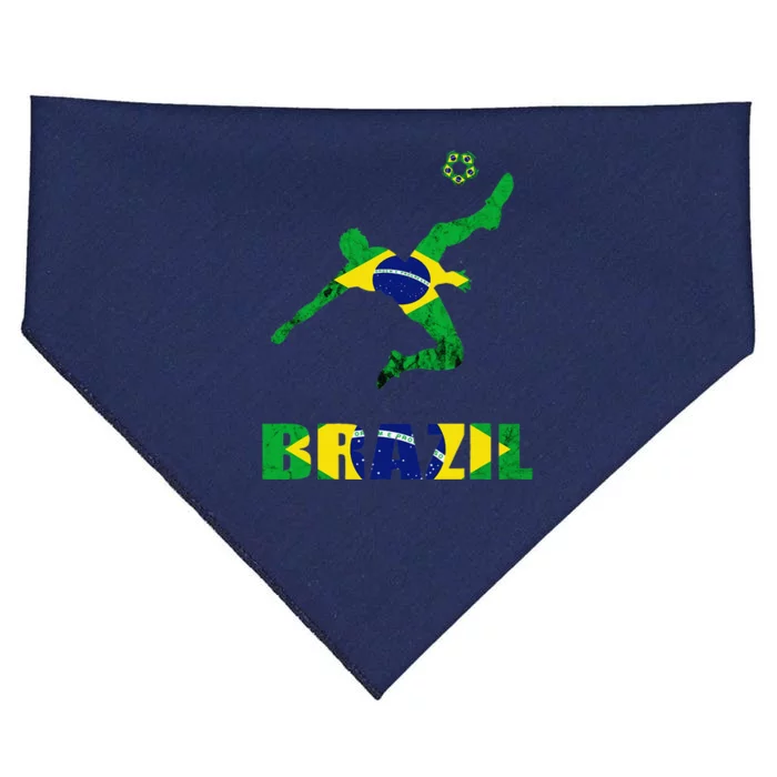 Brazil Soccer Brazilian Football Player Brasileiro Player USA-Made Doggie Bandana