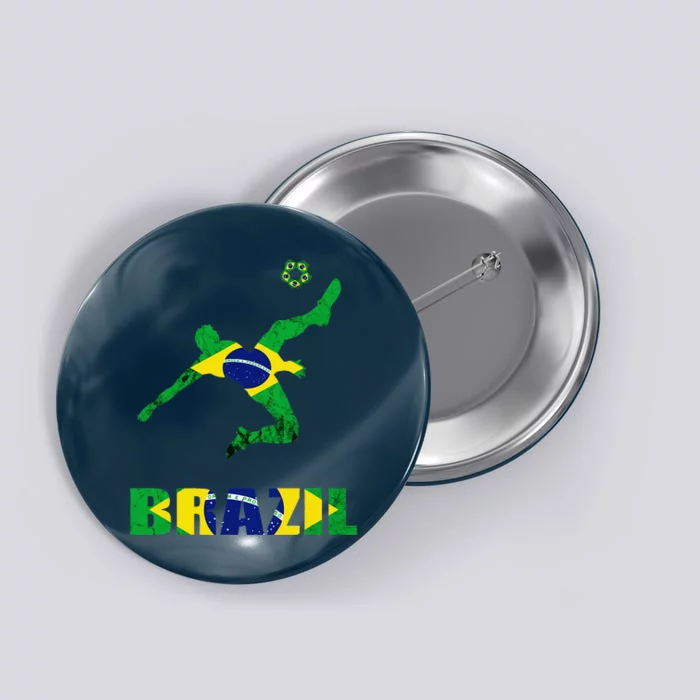 Brazil Soccer Brazilian Football Player Brasileiro Player Button