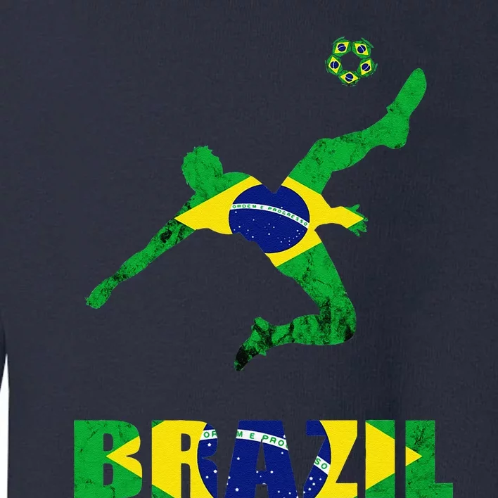 Brazil Soccer Brazilian Football Player Brasileiro Player Toddler Sweatshirt