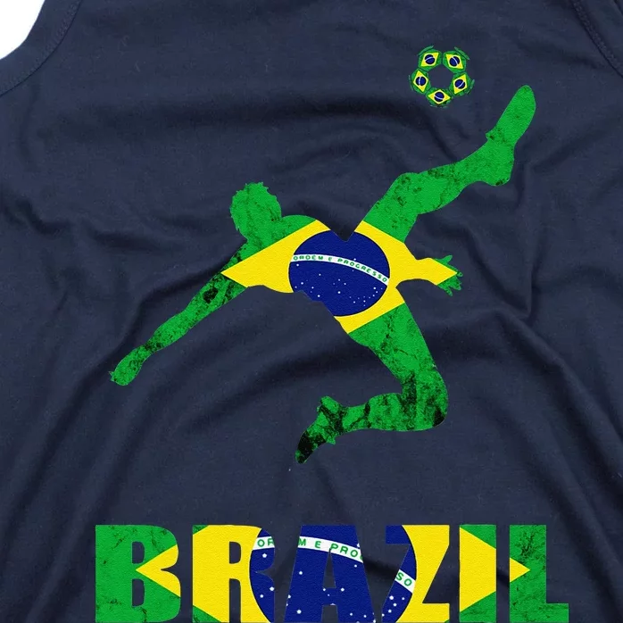 Brazil Soccer Brazilian Football Player Brasileiro Player Tank Top