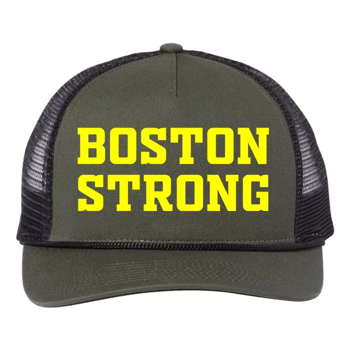 BOSTON STRONG Retro Rope Trucker Hat Cap