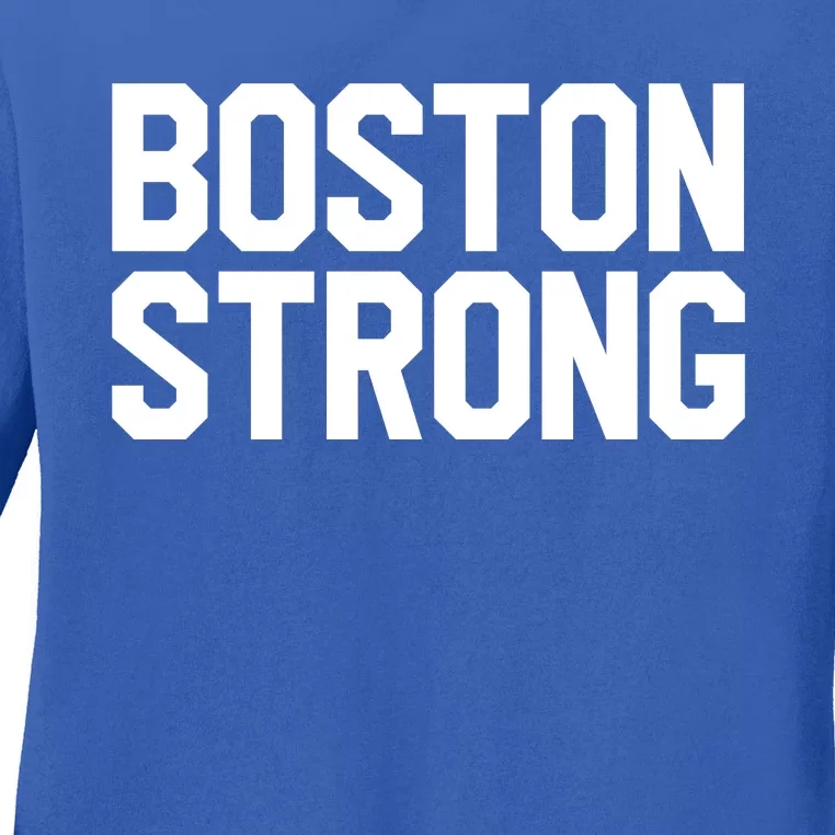 Boston Strong Ladies Long Sleeve Shirt