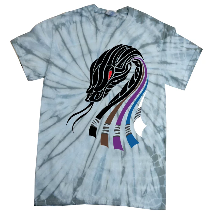 Bjj Snake Belts For Jiu Jitsu Tie-Dye T-Shirt