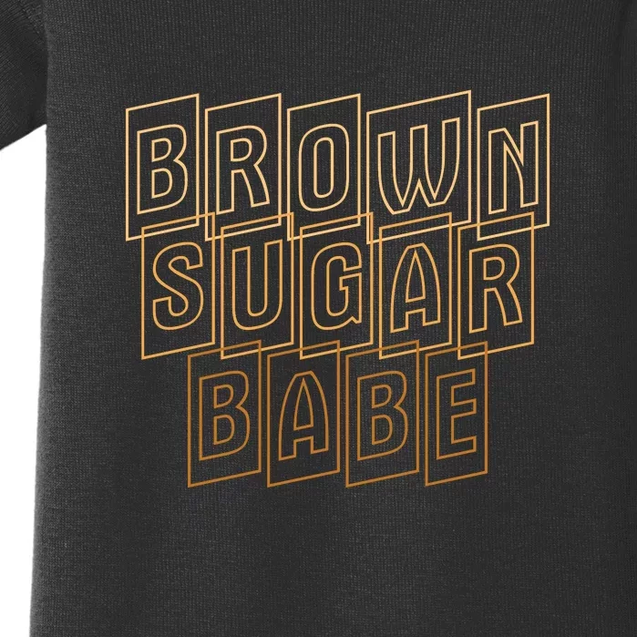 Brown Sugar Babe Proud Black Women Pride African Queen Baby Bodysuit