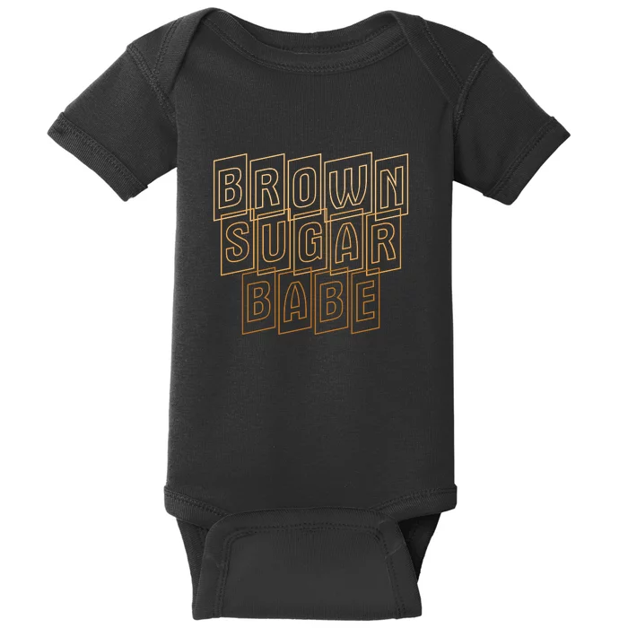 Brown Sugar Babe Proud Black Women Pride African Queen Baby Bodysuit