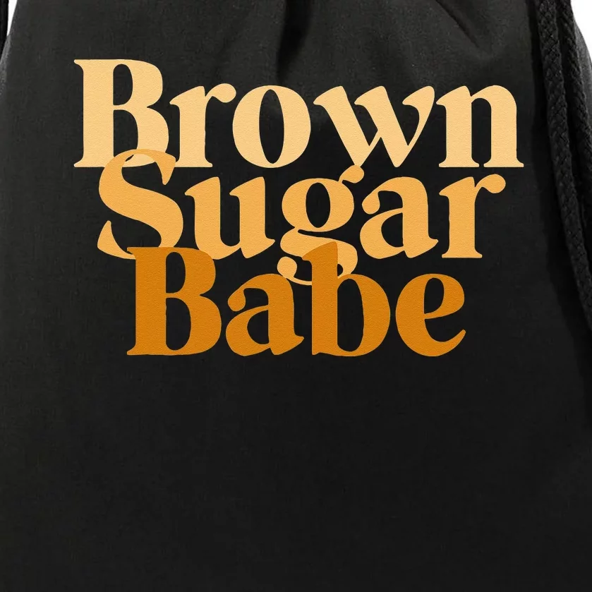 Brown Sugar Babe Proud Black African Pride Drawstring Bag