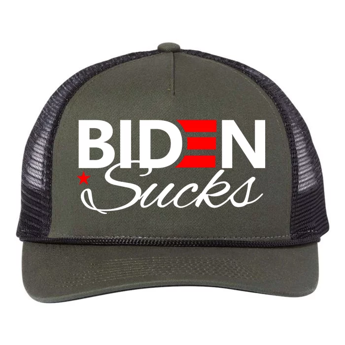 Biden Sucks Retro Rope Trucker Hat Cap