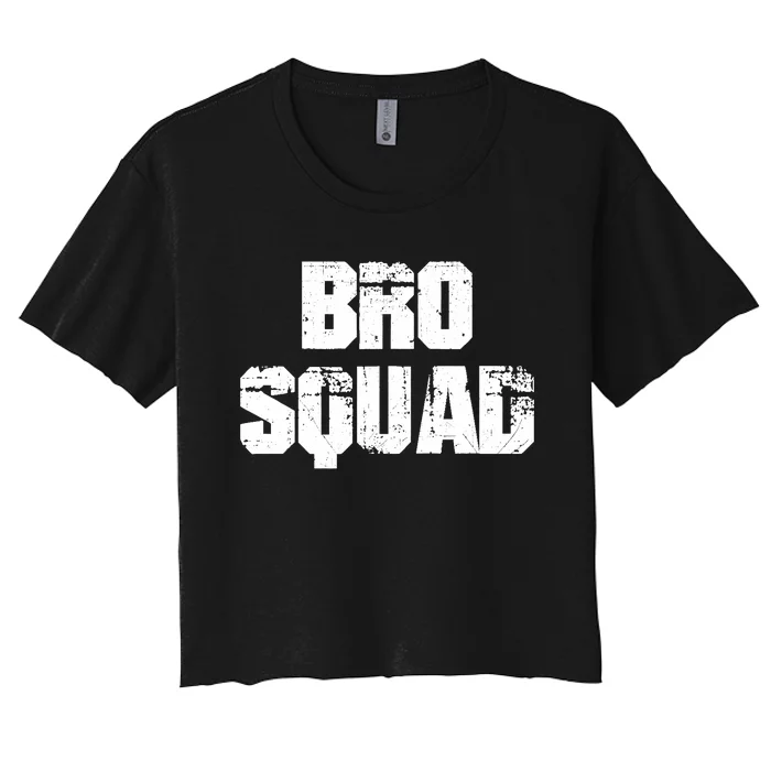 Bro Squad Brothers For Life T Women's Crop Top Tee