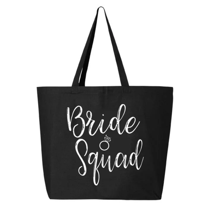 Bride Squad Bachelorette Party Bridesmaid Bridal Shower 25L Jumbo Tote