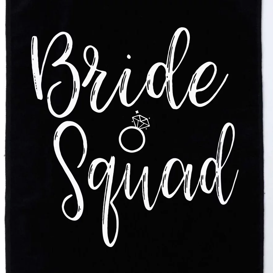 Bride Squad Bachelorette Party Bridesmaid Bridal Shower Platinum Collection Golf Towel