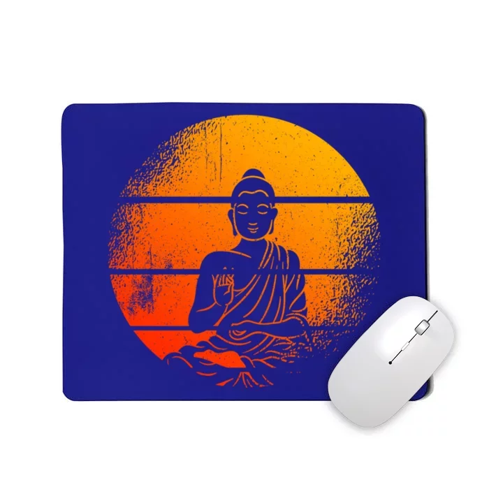 Buddha Statue Buddhist Meditate Sitting Buddha Gift Mousepad