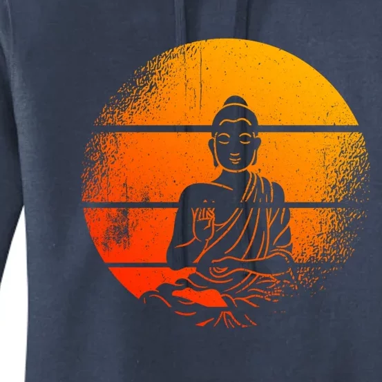 Buddha Statue Buddhist Meditate Sitting Buddha Gift Women's Pullover Hoodie