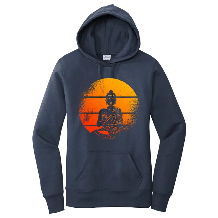 Buddha Statue Buddhist Meditate Sitting Buddha Gift Women's Pullover Hoodie