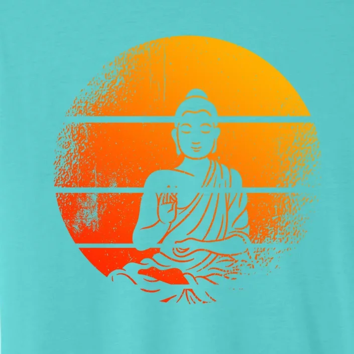 Buddha Statue Buddhist Meditate Sitting Buddha Gift ChromaSoft Performance T-Shirt