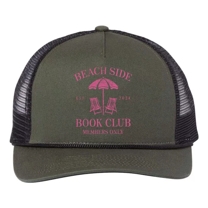 Beach Side Book Club Members Only Retro Rope Trucker Hat Cap