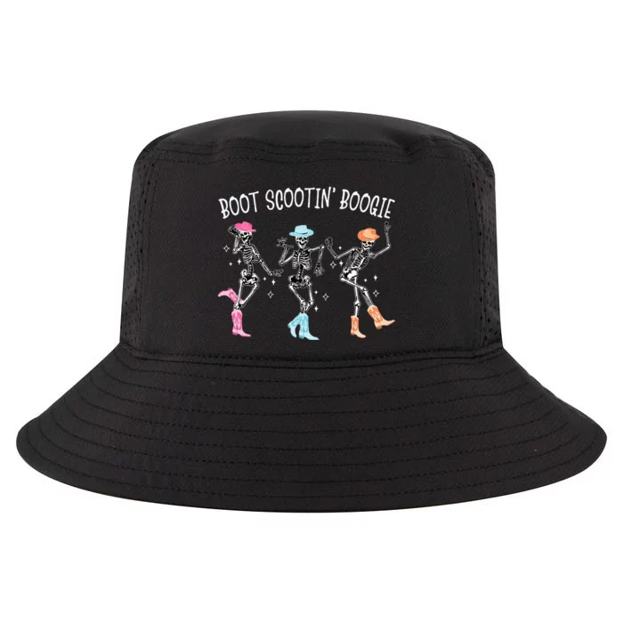 Boot Scootin Boogie Retro Western Skeleton Dancing Cowboys Cool Comfort Performance Bucket Hat