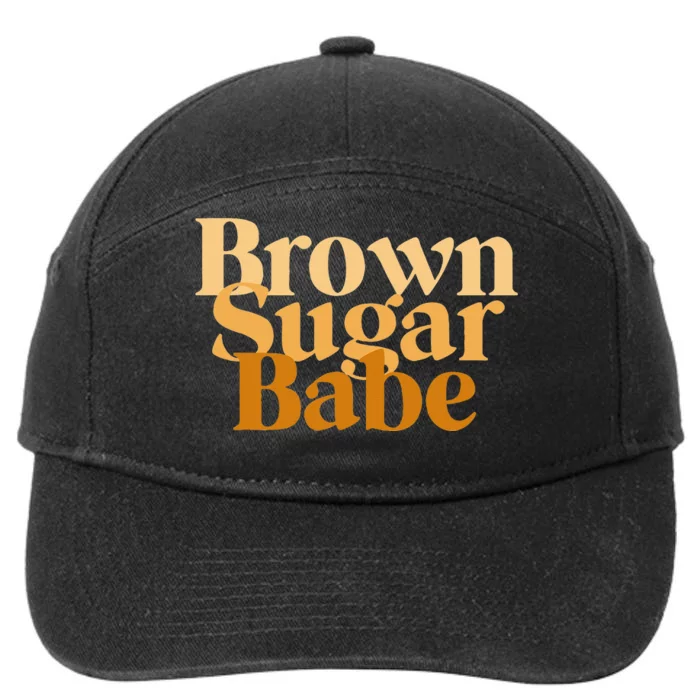 Brown Sugar Babe Proud Black Wo African Pride 7-Panel Snapback Hat