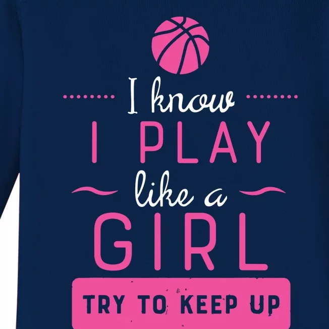 Basketball Shirts Basketball Gift For Female Basketball Player Baby Long Sleeve Bodysuit