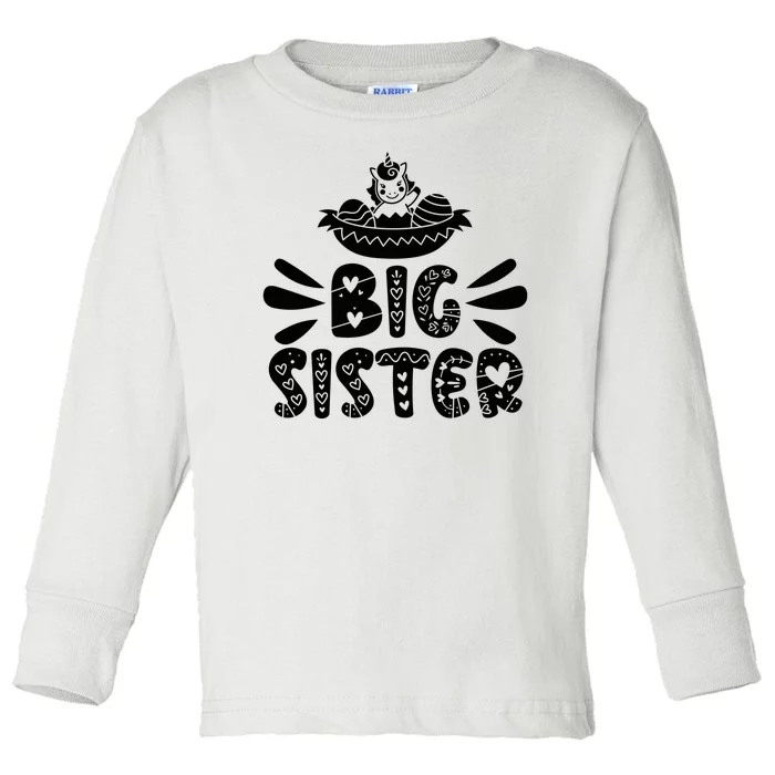 Big Sister Toddler Long Sleeve Shirt