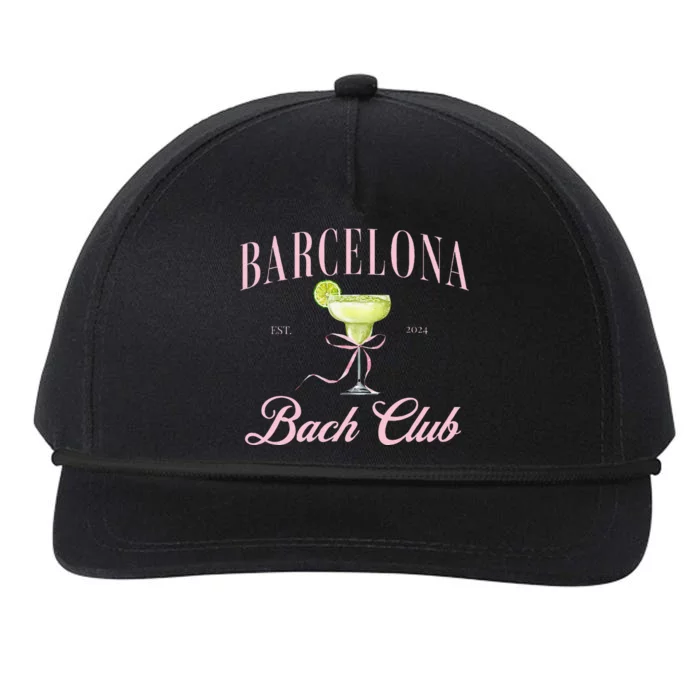 Barcelona Spain Bach Club Hen Do Party 2024 Bachelorette Snapback Five-Panel Rope Hat