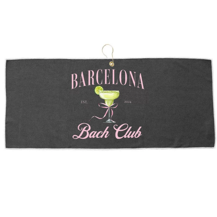 Barcelona Spain Bach Club Hen Do Party 2024 Bachelorette Large Microfiber Waffle Golf Towel