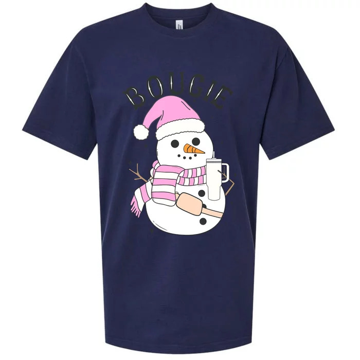 Boojee Snowman Bougie Snowman Stanley Boojee Holiday Sueded Cloud Jersey T-Shirt