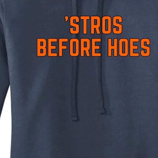 Baseball Stros Before Hoes Houston Women's Pullover Hoodie