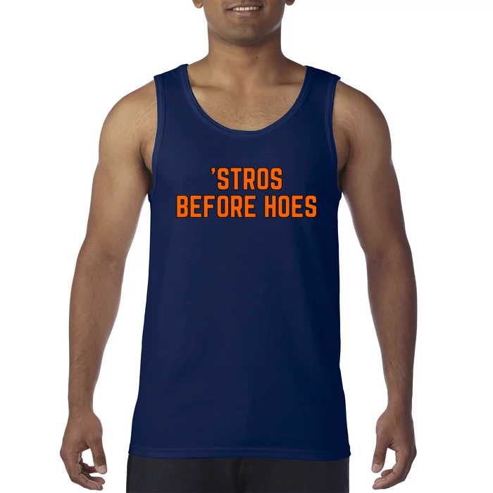 Baseball Stros Before Hoes Houston Tank Top