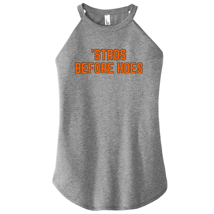 Baseball Stros Before Hoes Houston Women’s Perfect Tri Rocker Tank