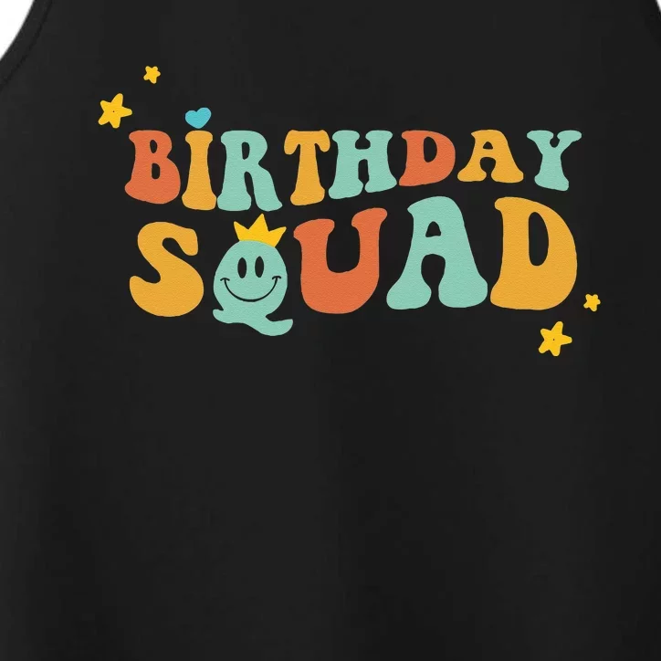 Birthday Squad Birthday Party Funny Gift wife Performance Tank