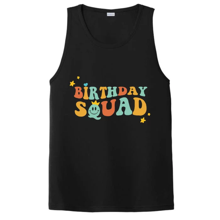 Birthday Squad Birthday Party Funny Gift wife Performance Tank