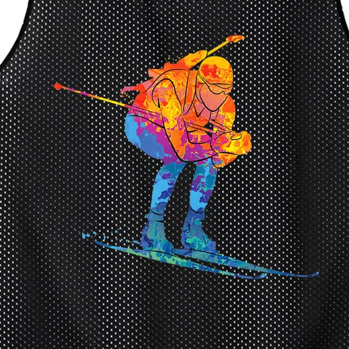 Biathlete Skiing Biathlon Mesh Reversible Basketball Jersey Tank