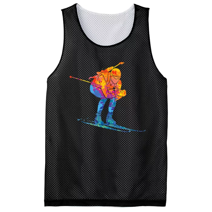 Biathlete Skiing Biathlon Mesh Reversible Basketball Jersey Tank