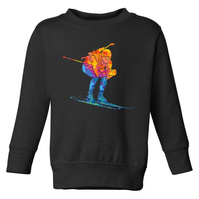 Biathlete Skiing Biathlon Toddler Sweatshirt