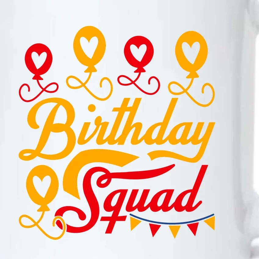 Birthday Squad Black Color Changing Mug