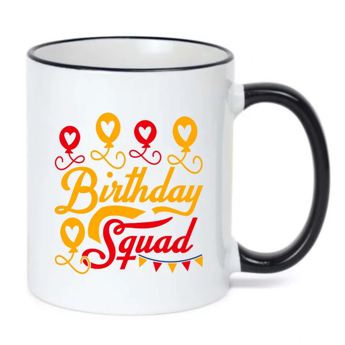 Birthday Squad Black Color Changing Mug