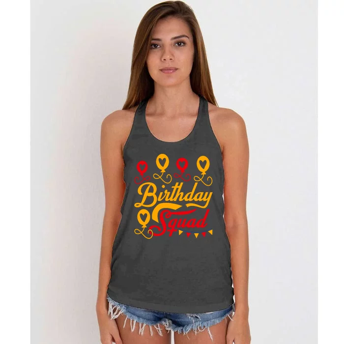 Birthday Squad Women's Knotted Racerback Tank