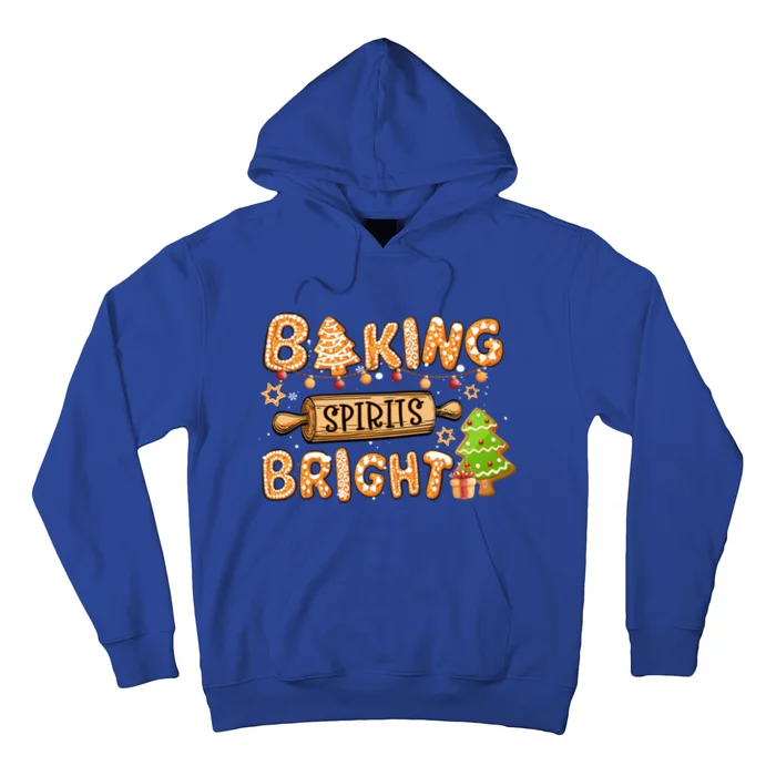 Baking Spirits Bright Chirstmas Cookie Gingerbread Holiday Gift Hoodie