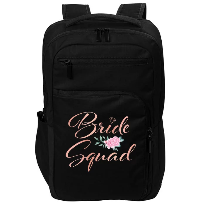 Bride Squad Bachelorette Party Bridal Shower Bridesmaid Impact Tech Backpack