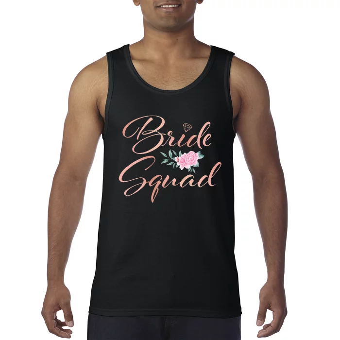 Bride Squad Bachelorette Party Bridal Shower Bridesmaid Tank Top