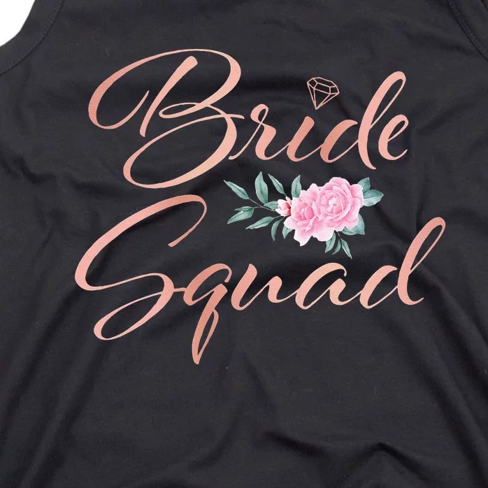 Bride Squad Bachelorette Party Bridal Shower Bridesmaid Tank Top