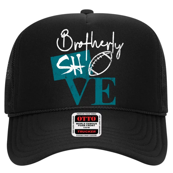 Brotherly Shove High Crown Mesh Trucker Hat