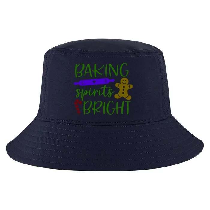 Baking Spirits Bright Christmas Cookies Holiday Noel Item Cute Gift Cool Comfort Performance Bucket Hat