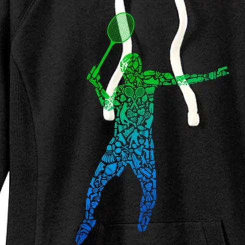 Badminton Shuttlecock Badminton Funny Gift Women's Fleece Hoodie